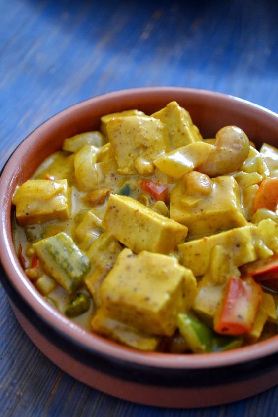 Tofu Curry & Indian Peppers