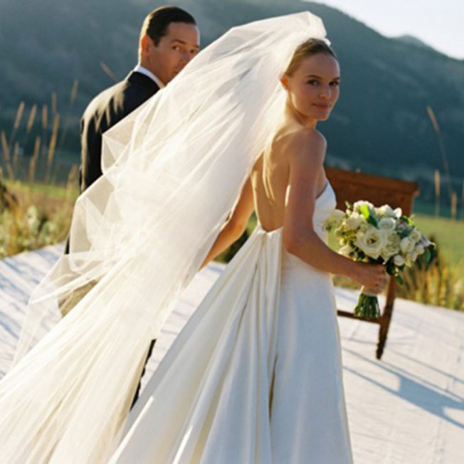 Kate Bosworth wedding dress Oscar of the renta