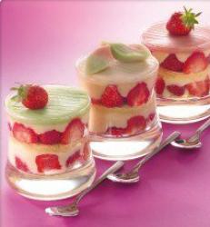 Strawberry with almond paste