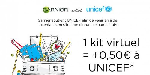 1 click to help vulnerable children with Garnier