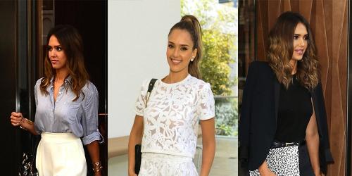 Jessica Alba's 3 tricks for a casual chic look