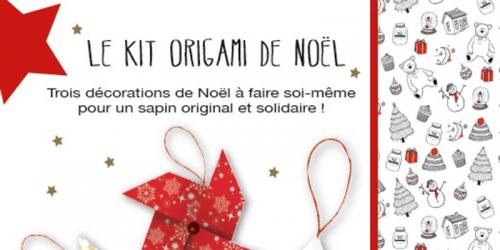 For Christmas, the Red Cross launches the origami kit