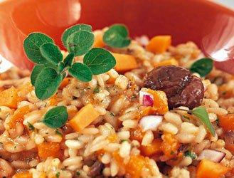 Risotto with chestnut