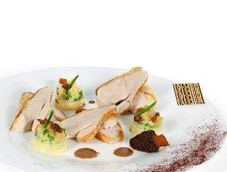 Chef's recipe: Chicken with truffle and crumbled celery root