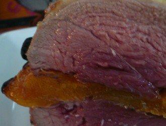 Roast duck with dried apricots