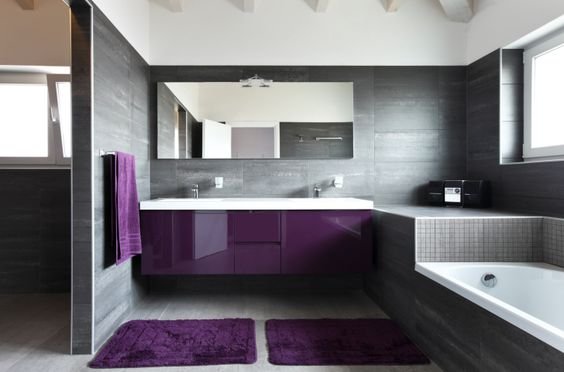 Ultra violet furniture and bath mats