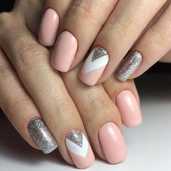 pink, white and glitter