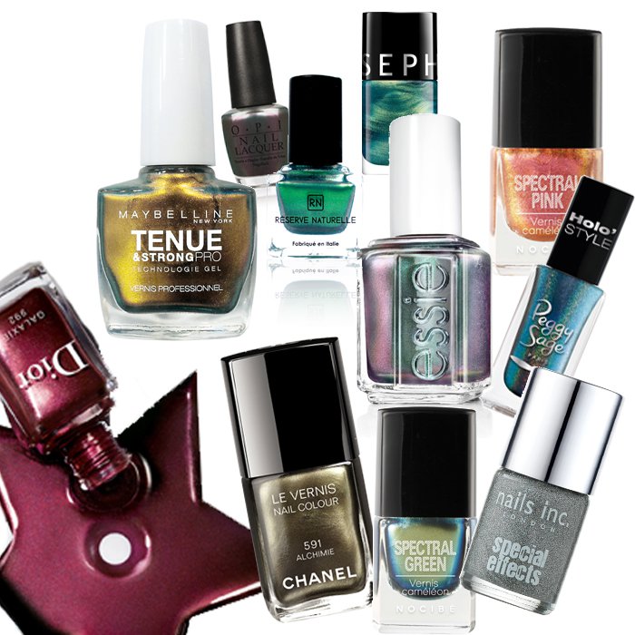 Scarab varnishes for nails with changing reflections