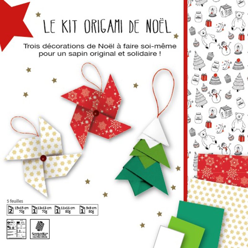 For Christmas, the Red Cross launches the origami kit