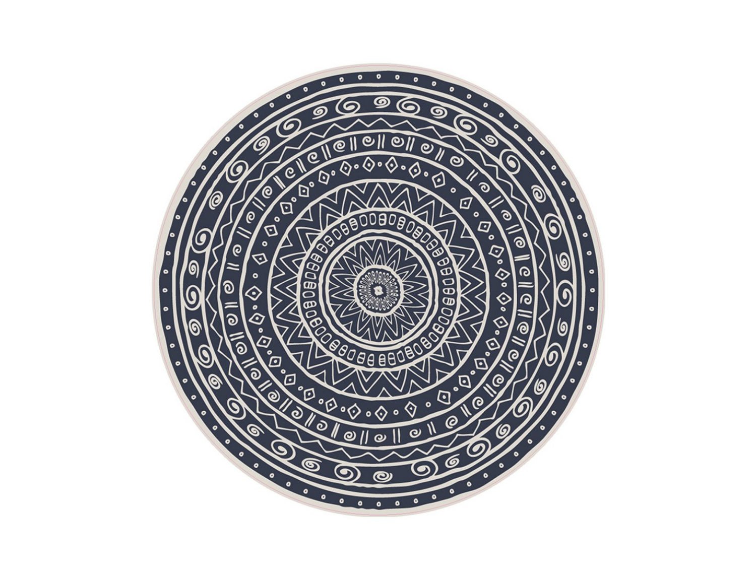 black and white round outdoor rug