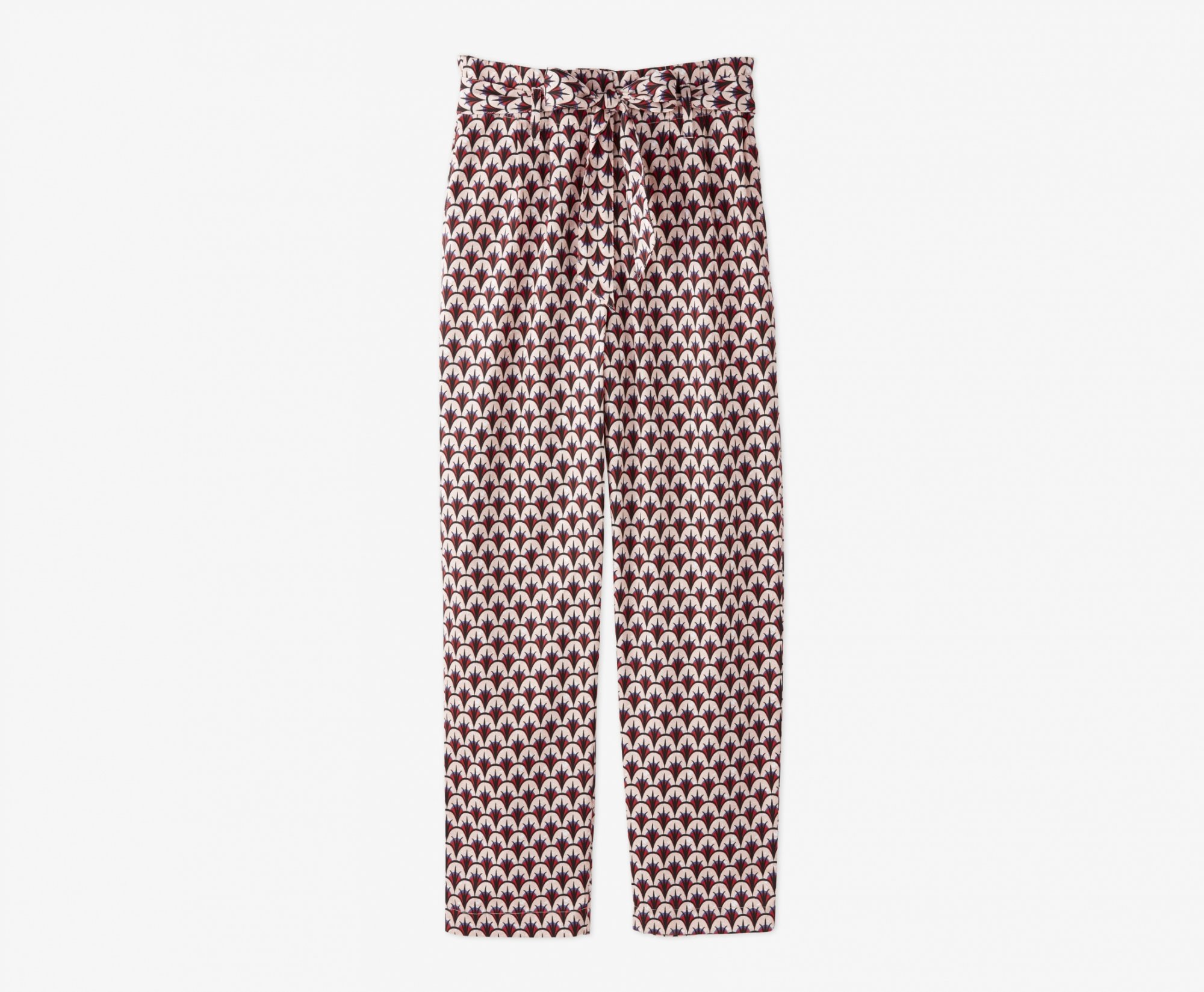 palm printed trousers
