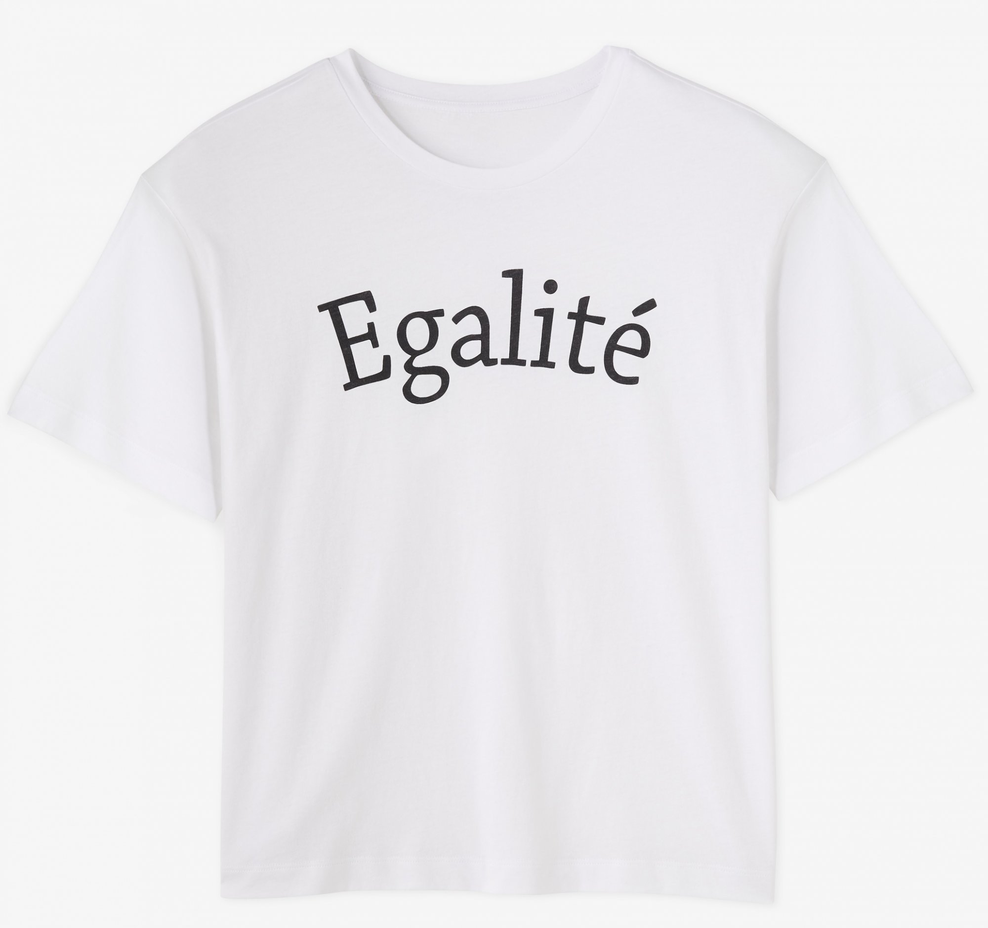 White T-shirt with inscription "Equality"