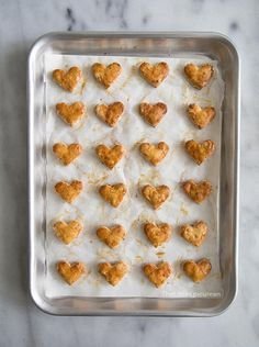 heart shaped dog biscuits