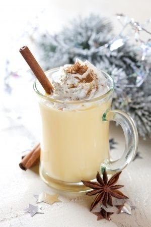 eggnog and spices