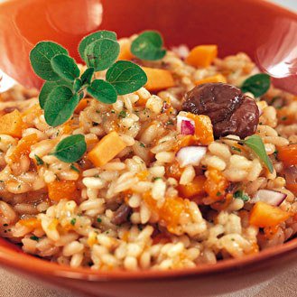 Risotto with chestnut