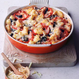 Gnocchi with three cheeses