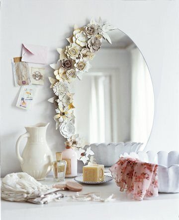 flowers to adorn a mirror