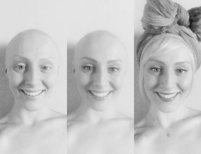 Julie Meunier, beauty blogger with breast cancer.